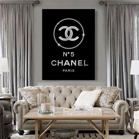 chanel logo art print|chanel decorative art.